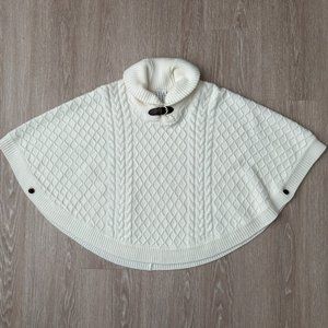 Janie and Jack White Sweater Poncho 12